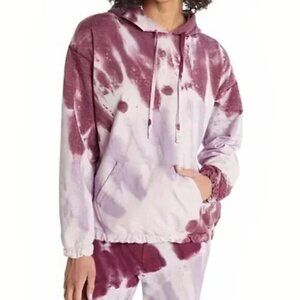 XS- Splendid Women's tie dye Hoodie Purple